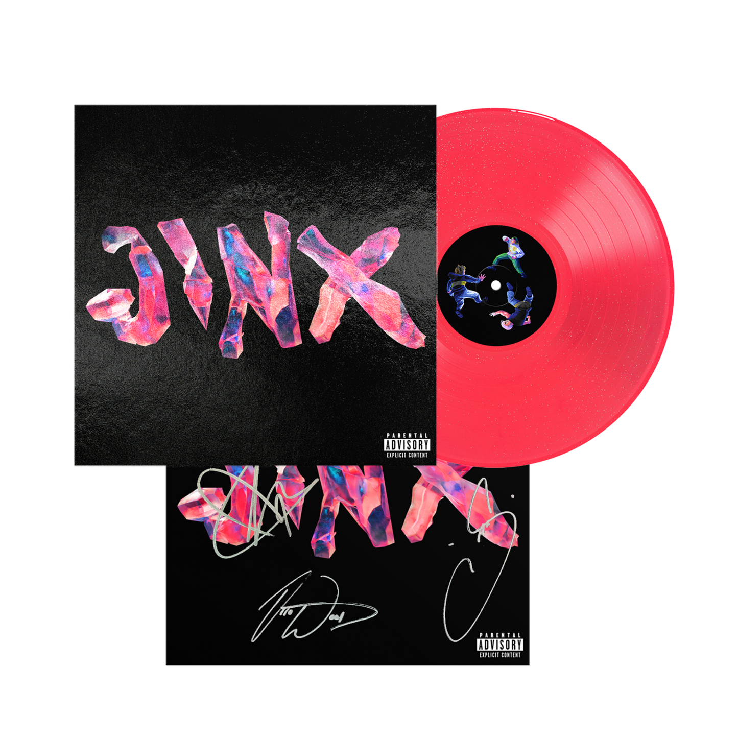 (Signed) JINX - Neon Coral Glitter LP w/ Foil Cover - D2C Exclusive #3