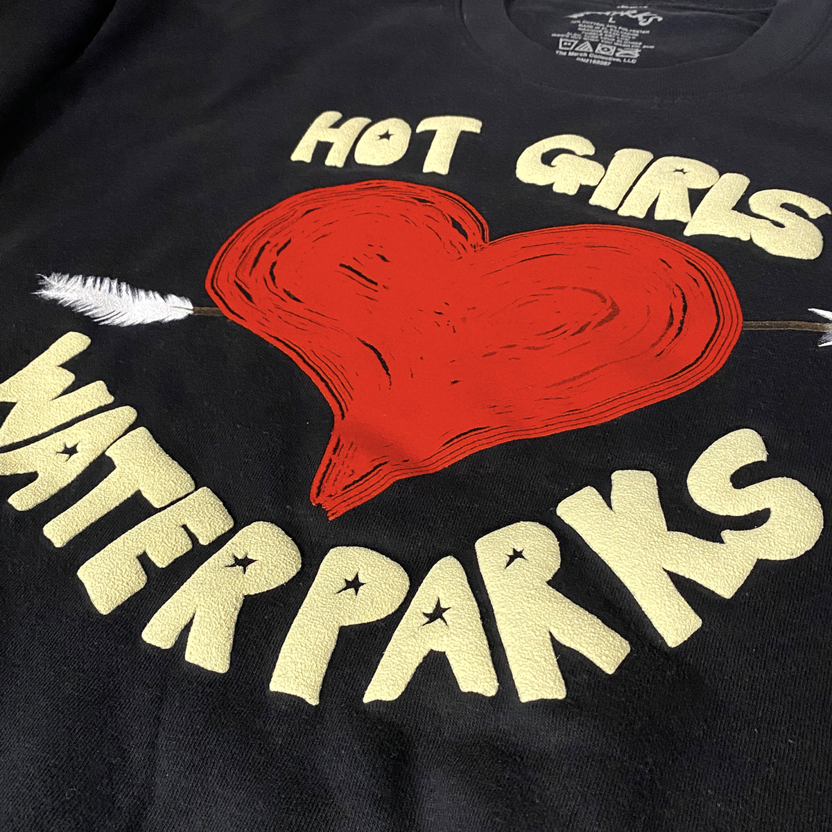 Hot Girls Cropped Crewneck Sweatshirt